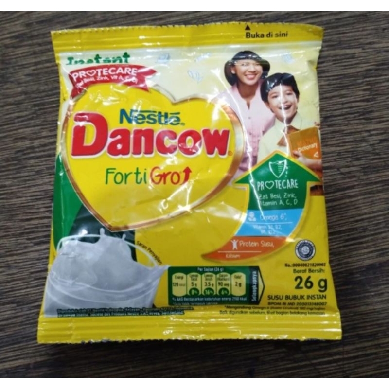 

Nestle Dancow Fortigro 26g Sachet - Susu bubuk dancow saset