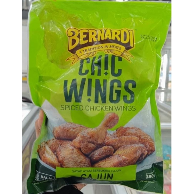 

Bernardi Chicken Wings Cajun / Sayap Ayam Berbumbu Cajun | Berat Bersih 380gr