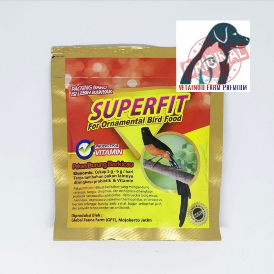 SUPERFIT GOLD PAKAN PUR VOER HIGH PROTEIN UNTUK BURUNG LOMBA