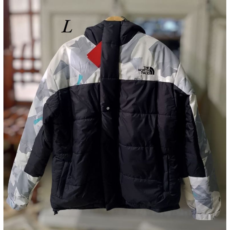 jaket bulong tnf lengan putih