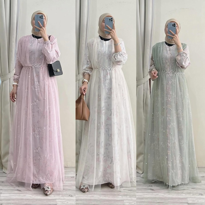 [ORI] Anatolia Dress Versi Motif Capadokiya Dress Ld 104/Dress Motif Elegan Pesta Kondangan Daily Fo