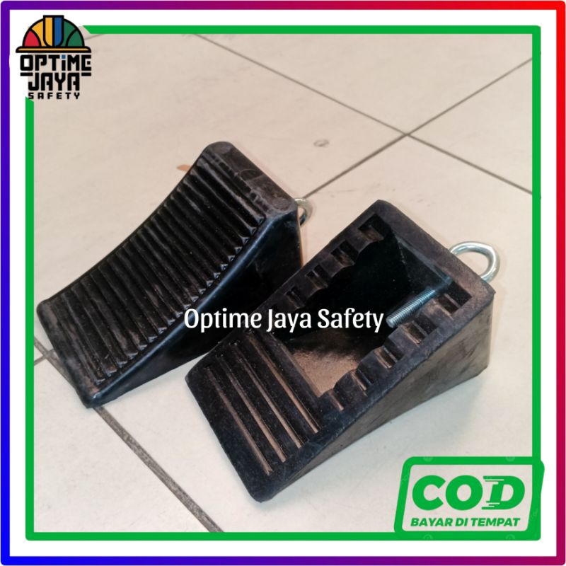 Wheel Chock Stopper Kecil Karet - Pengganjal Roda Ban Mobil