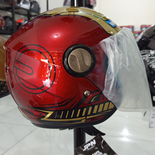 HELM JPN KIDS MOTIF IRONMAN MAROON