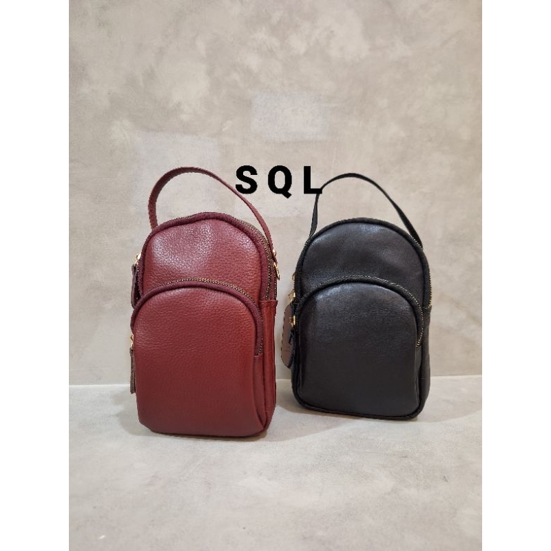 SQL Sling bag Dora series Kulit Sapi Asli Leather authentic
