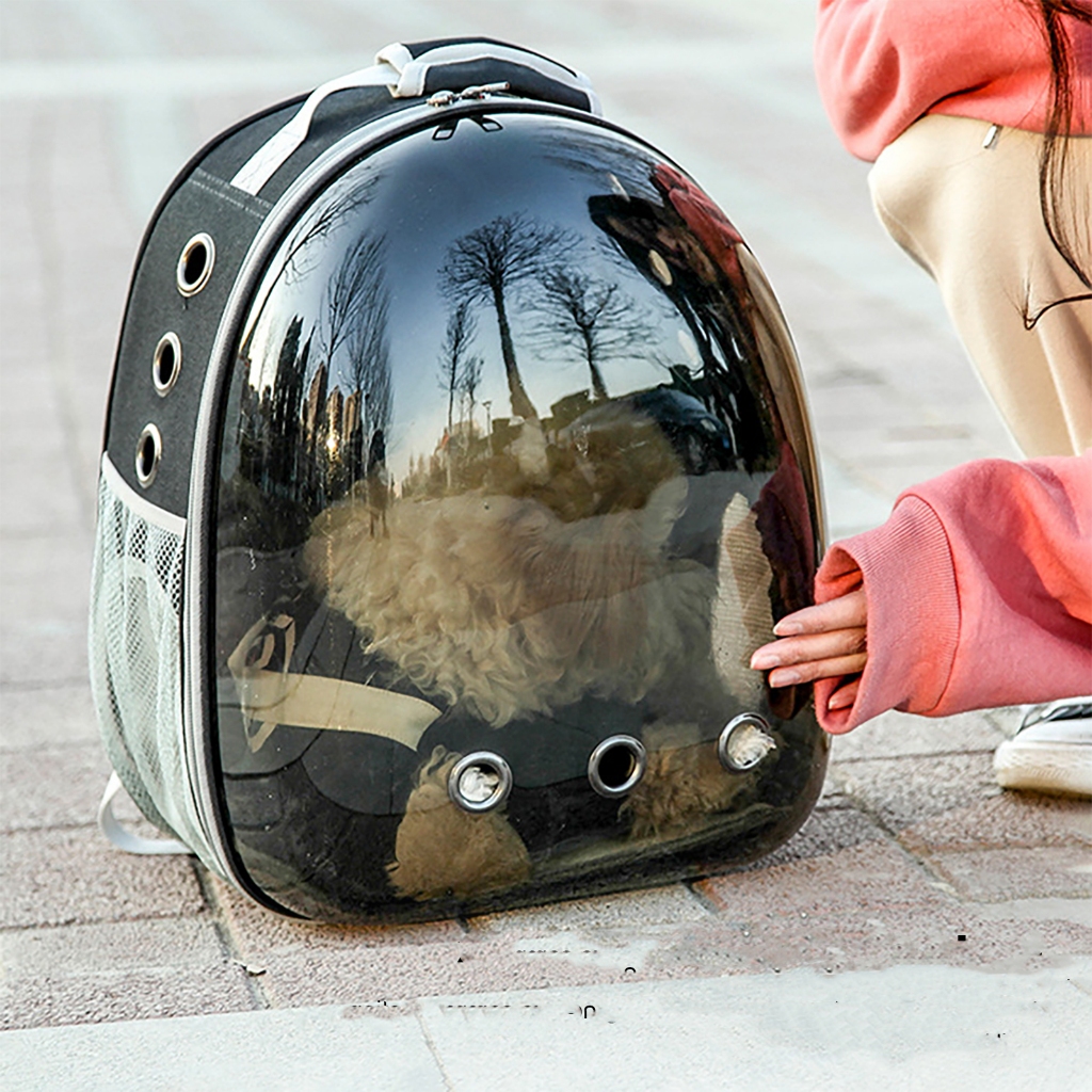 POM Tas Hewan Ransel Kucing Anjing Astronot Pet Cargo Breathable Travel Bag Backpack Peliharaan