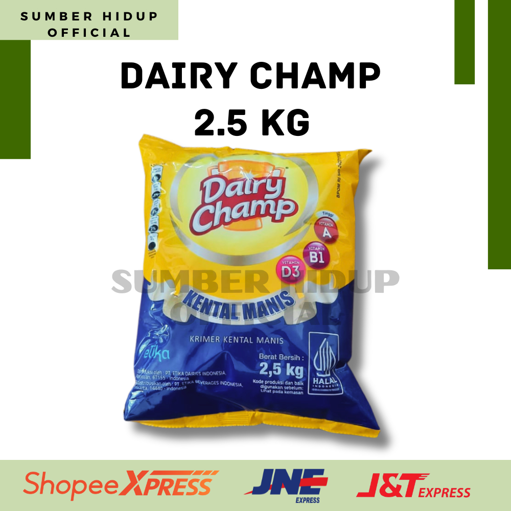 

SUSU KRIMER KENTAL MANIS DAIRY CHAMP 2.5 KG