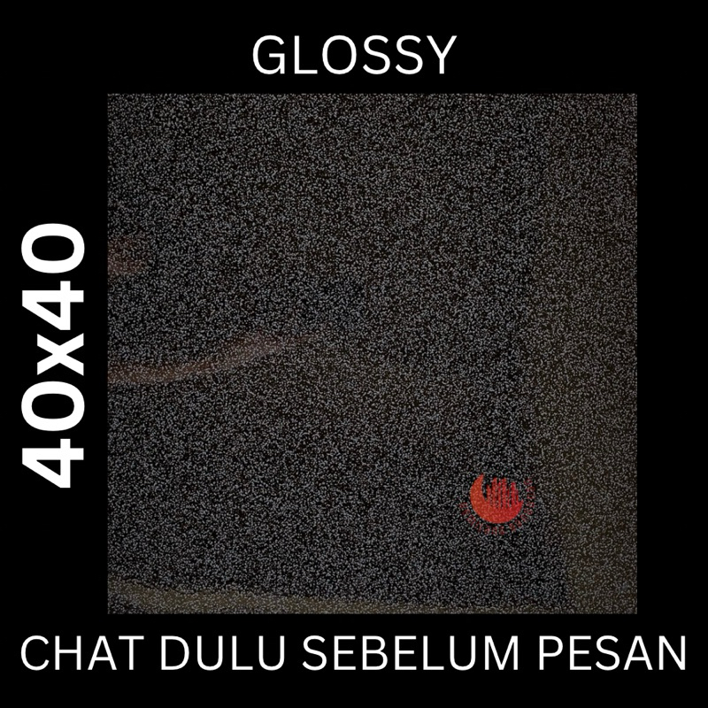 KERAMIK ESTILO 40x40 STARRY HITAM/ KERAMIK LANTAI / KERAMIK LICIN / KILAT / MOTIF BINTIK