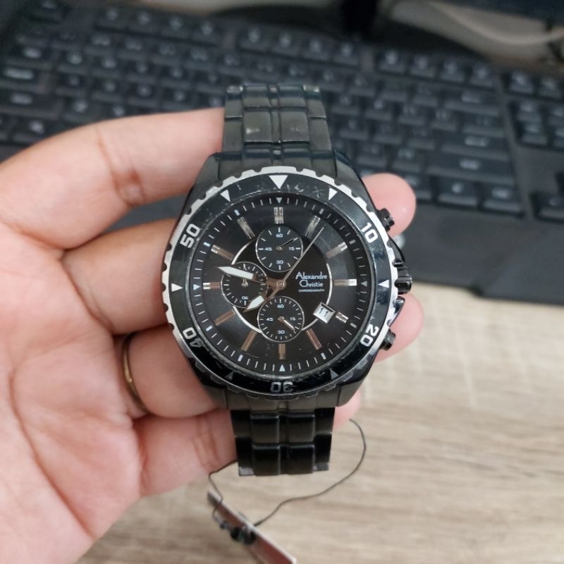 PRELOVED JAM TANGAN PRIA ALEXANDRE CHRISTIE AC 6389 AC6389 ORIGINAL SECOND