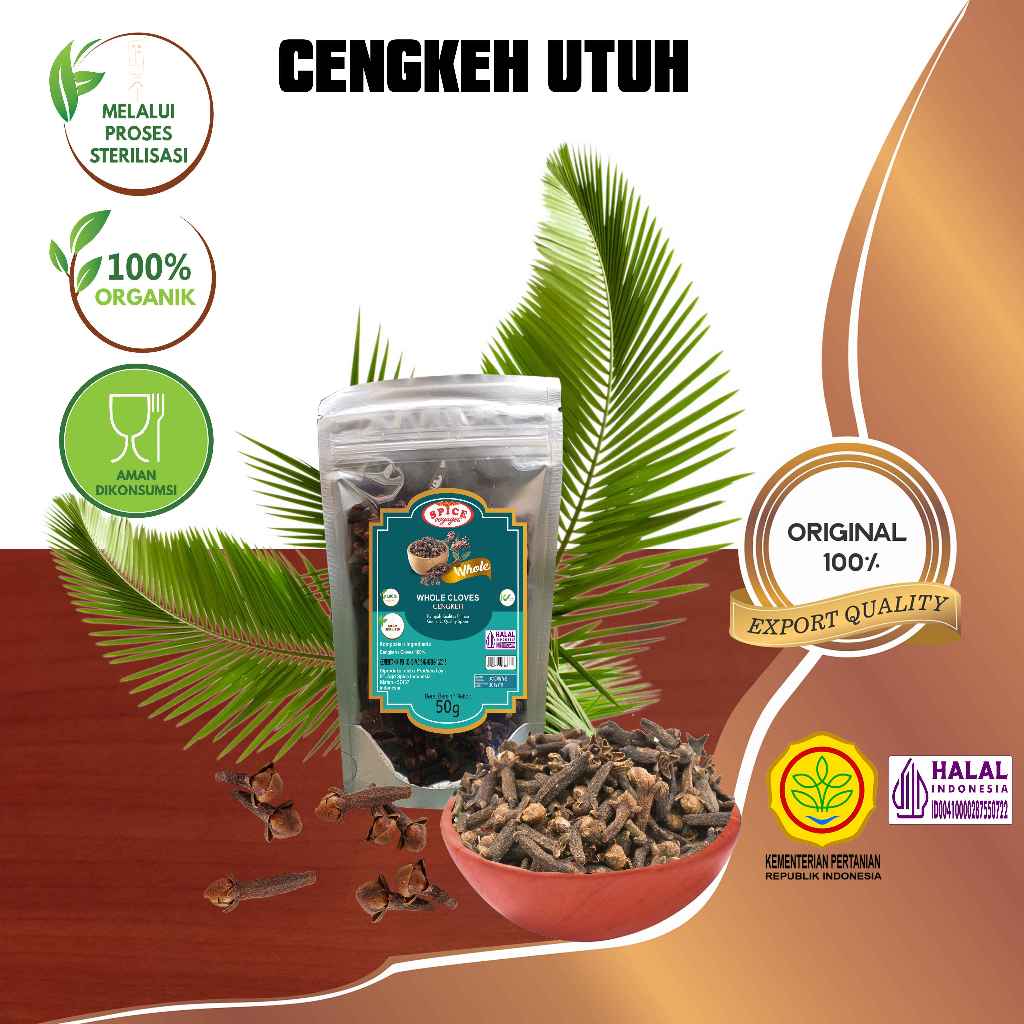 

Spice Voyages Whole Cloves (50gr) / Cengkeh (50gr)