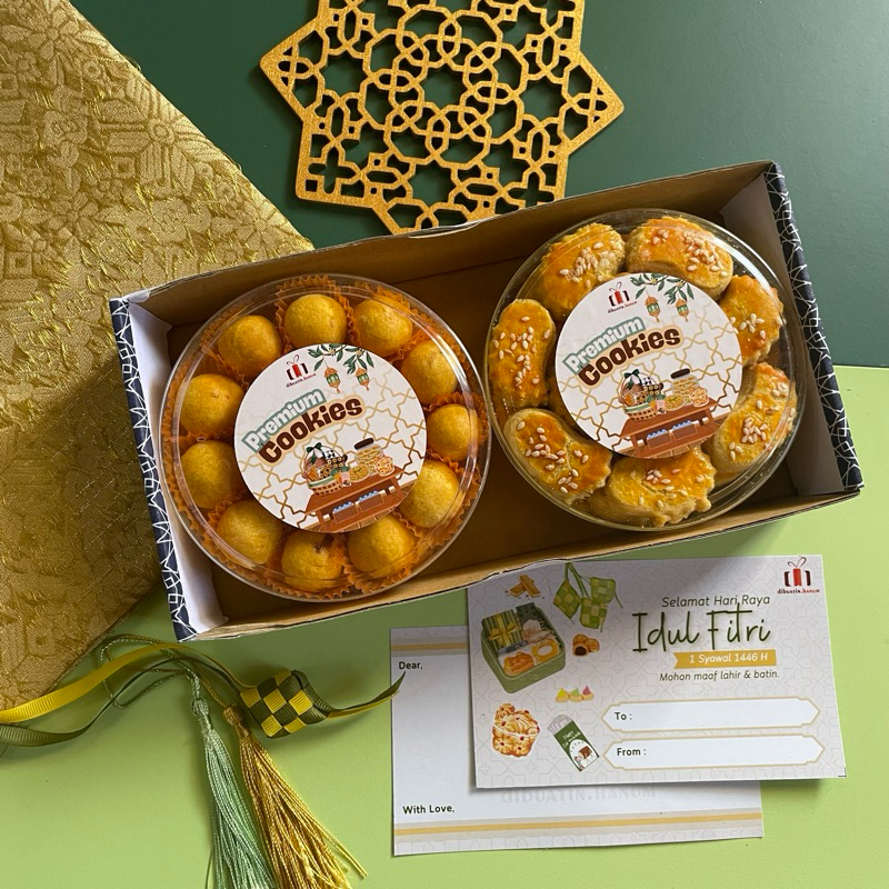 

[READY] PAKET 250GR isi 2 HAMPERS LEBARAN IDUL FITRI KUE KERING EKONOMIS