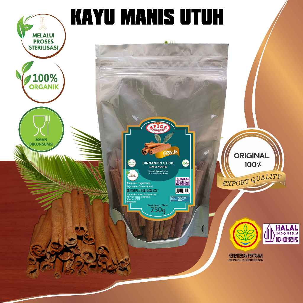 

Spice Voyages Stick Cinnamon (250gr) / Kayu Manis (250gr)