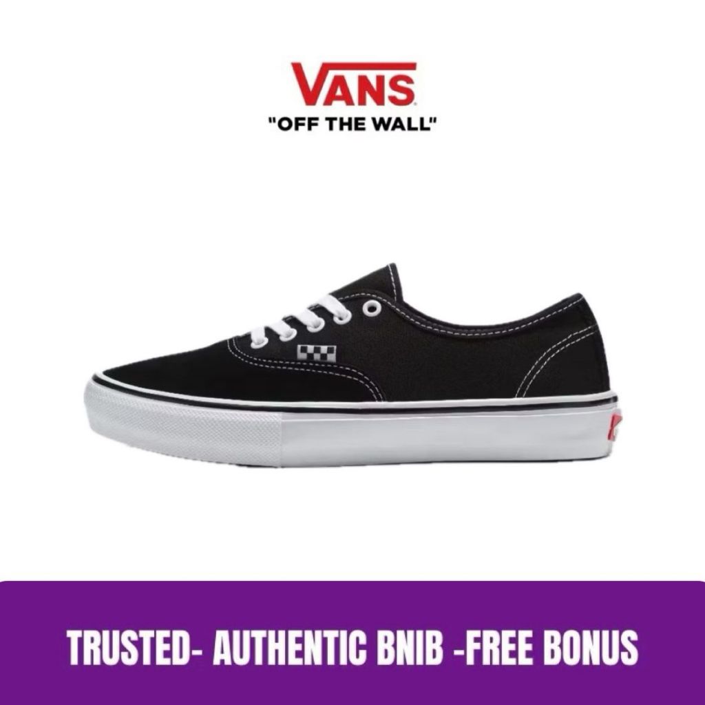 Vans Authentic Skateboarding Black White