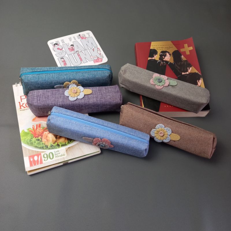 

Tempat pensil pen / pouch / kotak pensil stationery tempat pensil bunga elegan
