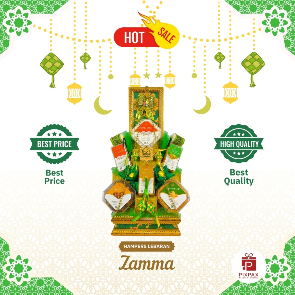 

Parcel Hampers Lebaran Unik Idul Fitri 2025 Pixpax - Seri Cookies | Zamma