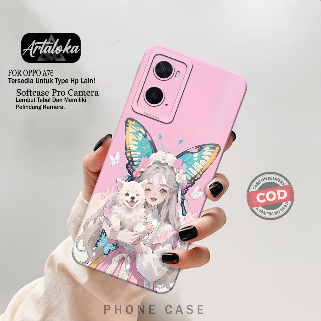 Case Hp Oppo A76 - Fashion Case Kartun - Softcase Oppo A76 - Casing Oppo A76 - Kesing Oppo A76 - Sil