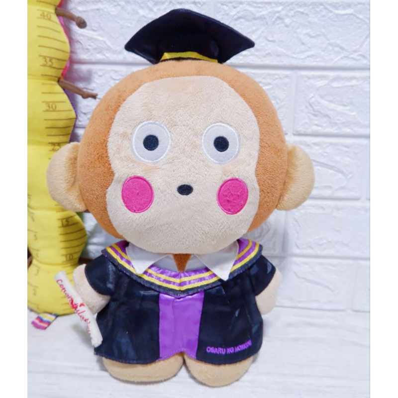 Boneka Monyet Kera Osaru no Monkichi Wisuda ori Sanrio