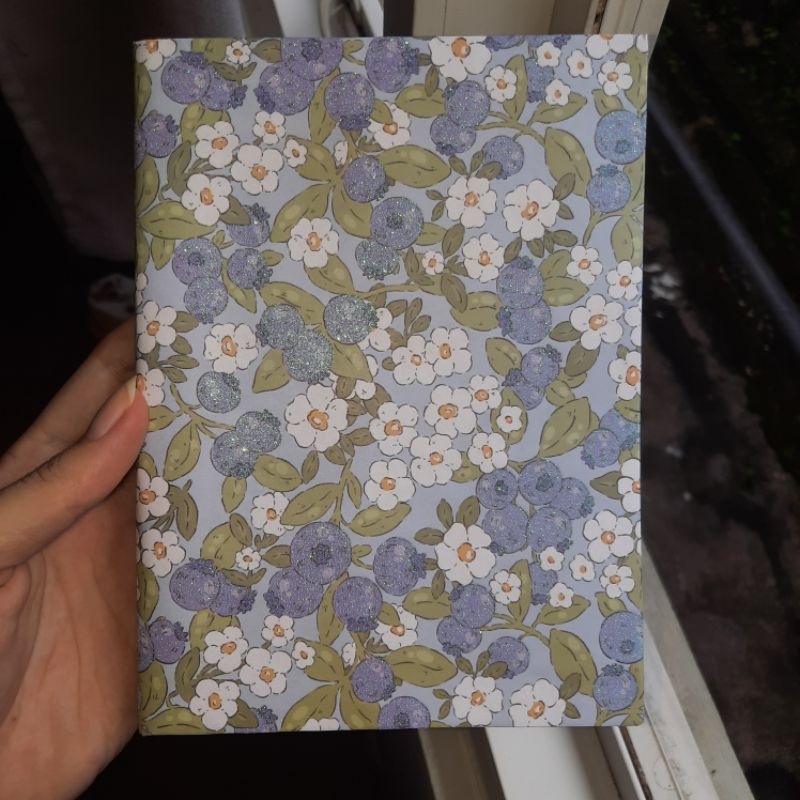 

handmade blank blueberry notebook