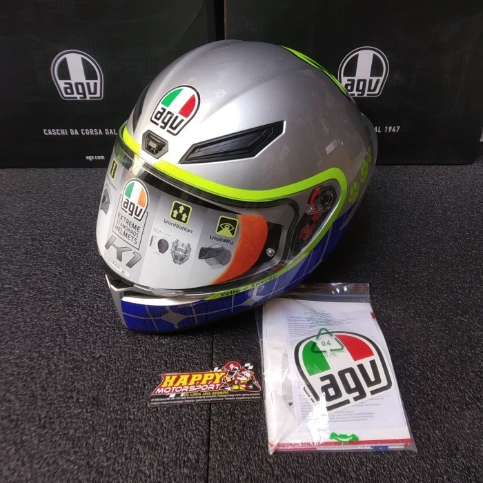 Helm fullface AGV k1 mugello miror 2017