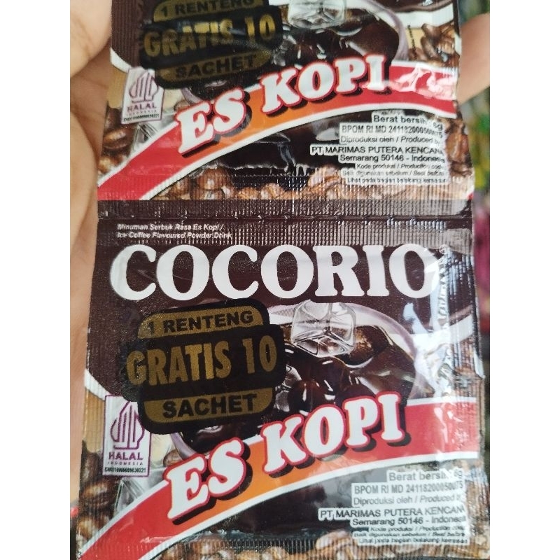 

PROMO COCORIO RASA ES KOPI BELI 10 GRATIS 10 (1 RENCENG ISI 20 SACHET)