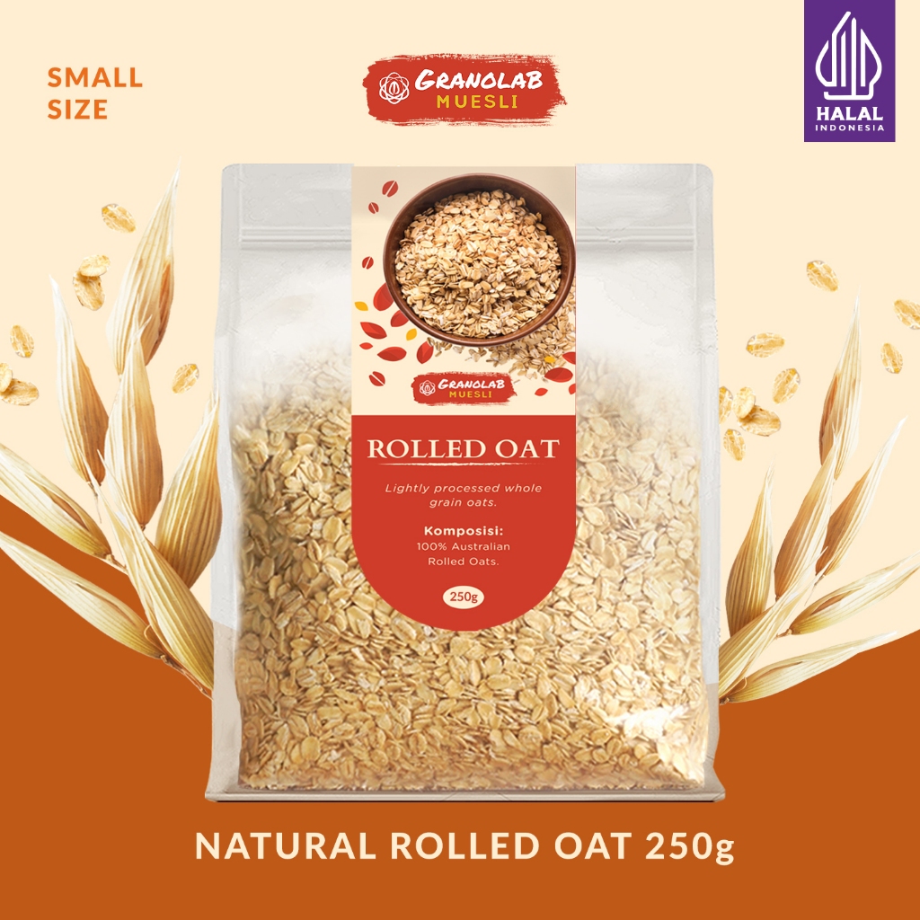 

Rolled Oat Australia 250 gr - Granolab Muesli