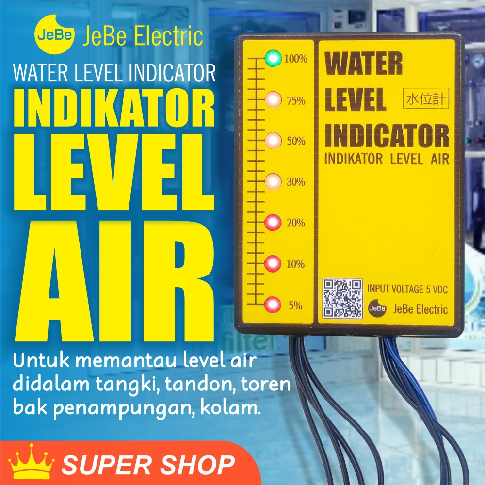 Indikator level air_Alarm air_Sensor air_sensor level air sumur sensor tandon sensor kolam_indikator