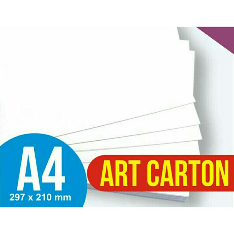 

Kertas Art Carton Uk. A4