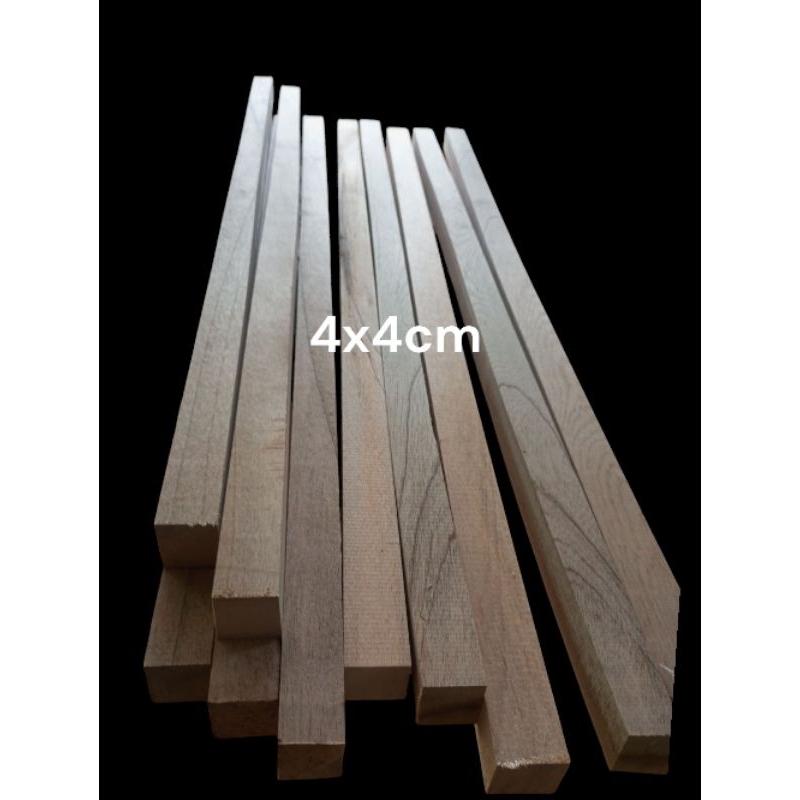 balok kayu kaso 4x4cm x2meter serut halus