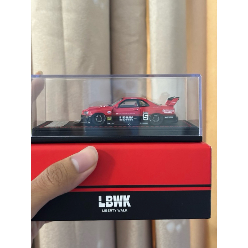 INNO64 RESIN Nissan Skyline ER-34 Super Silhouette LBWK No. 5 (Black Red)