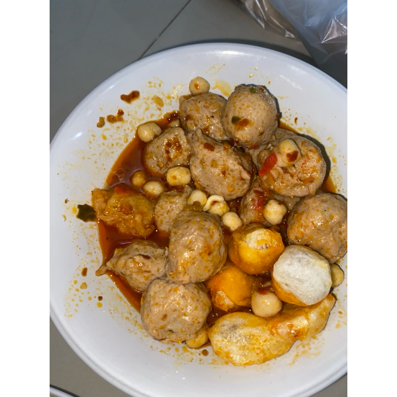 

BAKSO PENTOL MOZARELLA DILENGKAPI BUMBU MERCON KHAS KEDAI PALEX