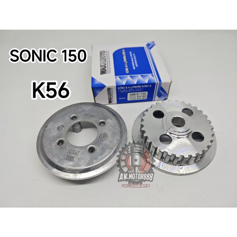 KAKI 4 + LAWAN SONIC 150 / K56 DAPUR KOPLING KAKI 4 + PLUS LAWANAN KOPLING (WAKAMOTO)