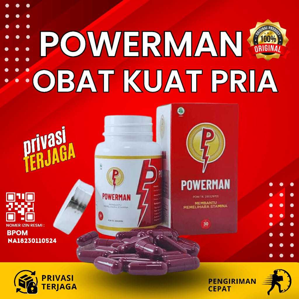 Powerman Obat Kuat Pria Original 100% Tahan Lama