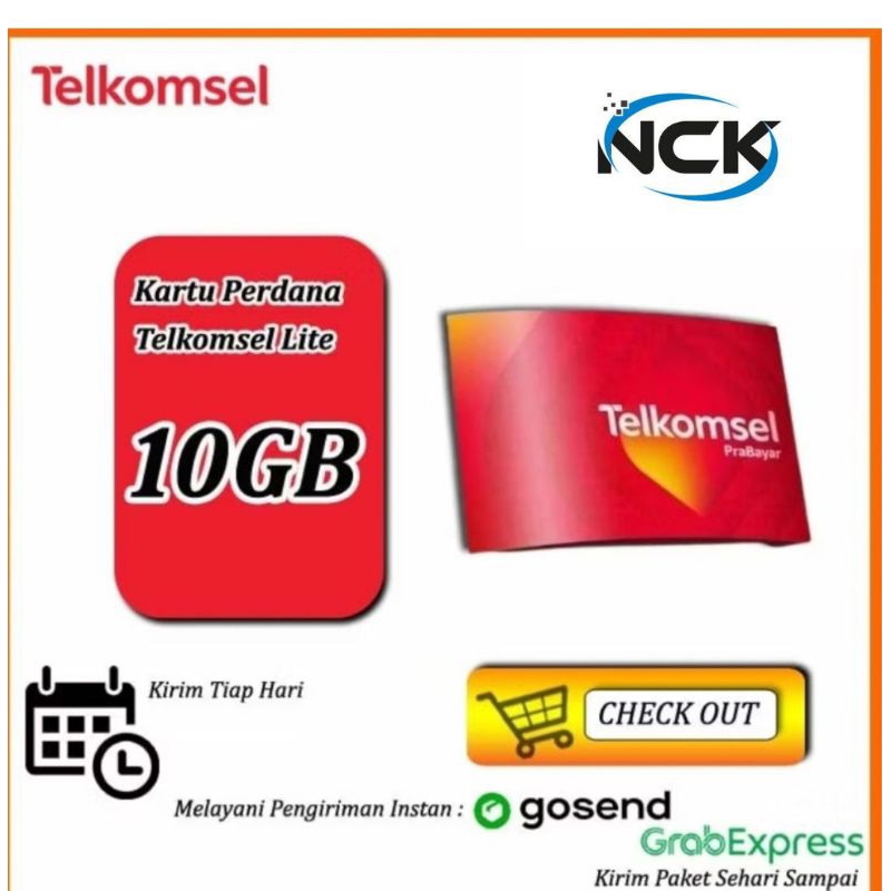 KARTU PERDANA TELKOMSEL SIMPATI KUOTA 10 GB full 24 JAM