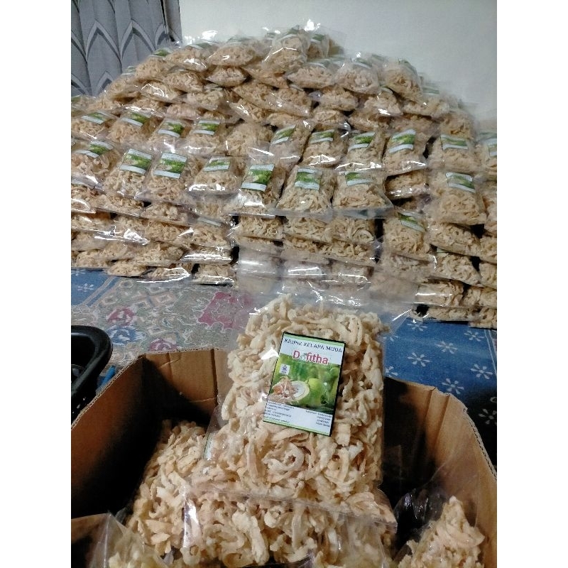 

Keripik kelapa muda Degan Dafita 500 gr