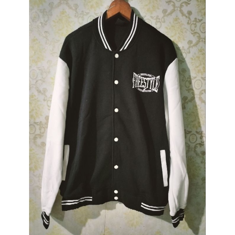 American jeans jaket varsity pria