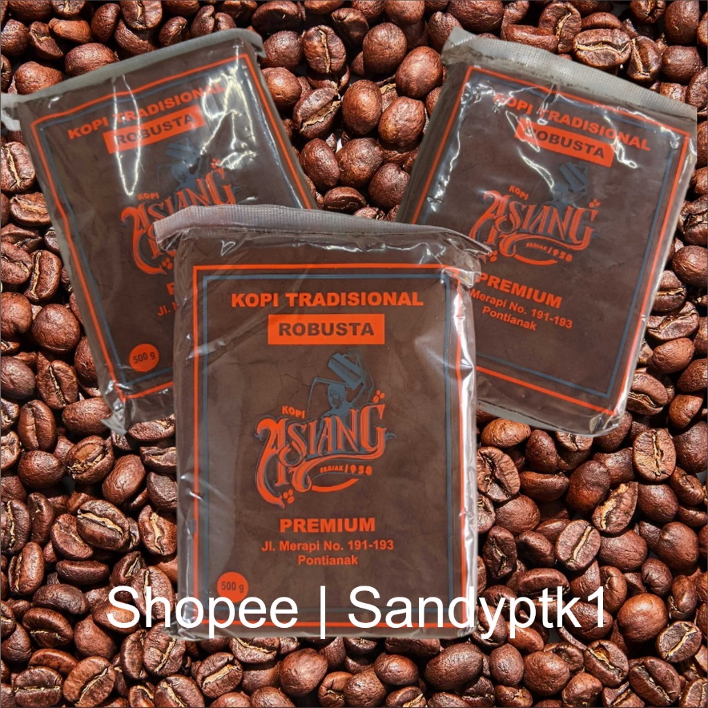 

200 Gram Kopi Bubuk Warung Kopi Warkop Asiang Khas Pontianak 200 gr 2 ons 1/5 Kg