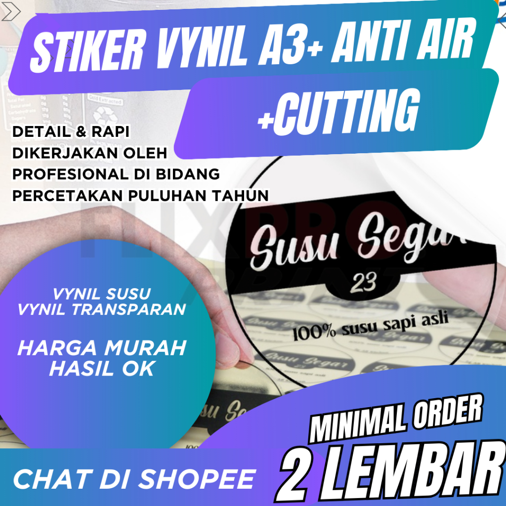 

STIKER LABEL MINUMAN BOTOL TRANSPARAN ANTI AIR