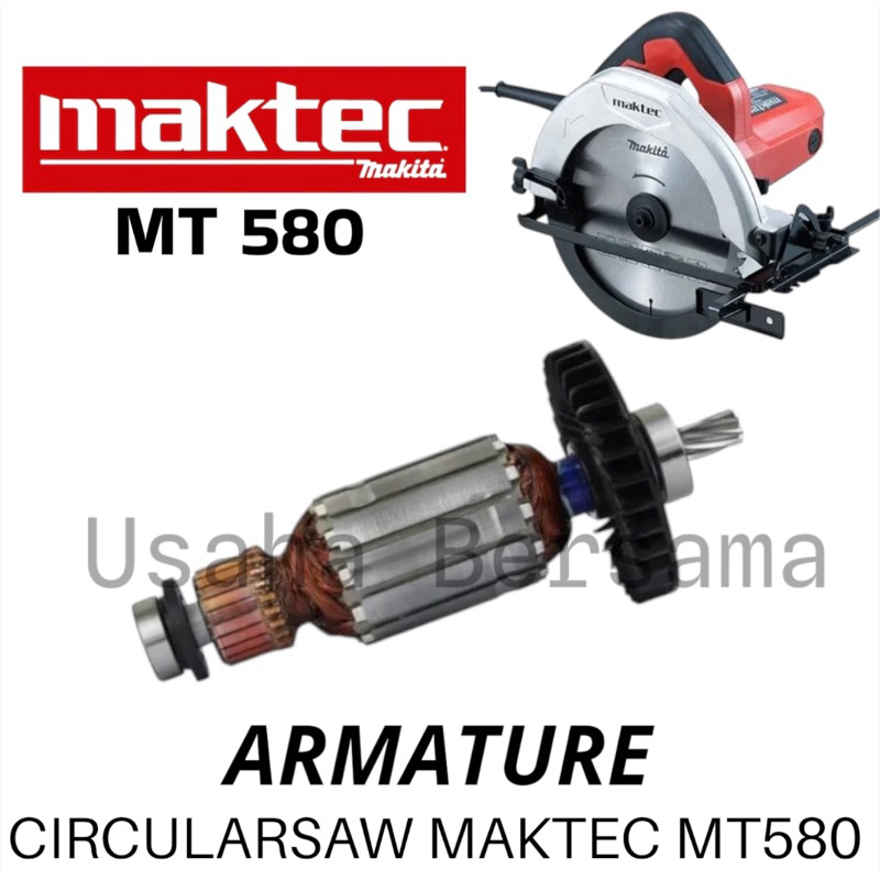 ARMATURE ANGKER MAKTEC MT580 ARMACUR MESIN CIRCULAR SAW 7" MAKTEC MT 580
