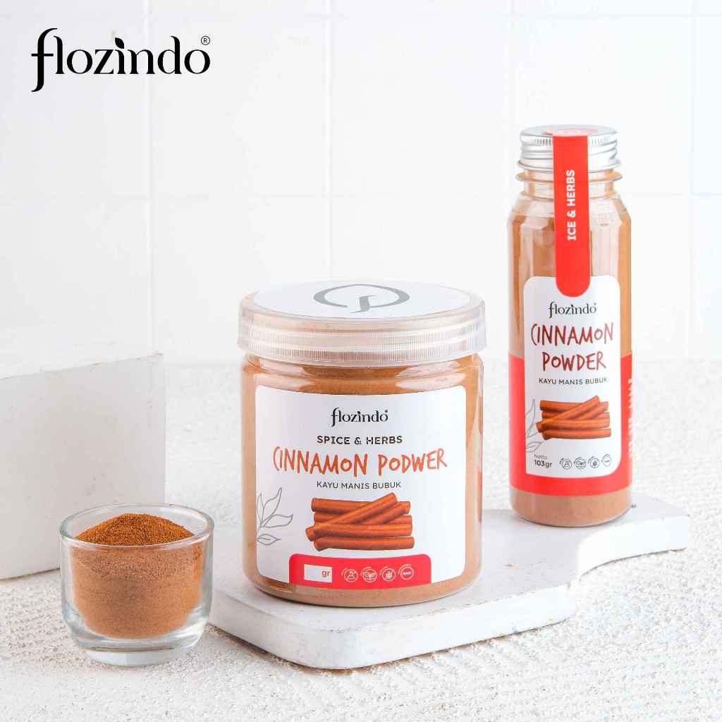

Flozindo Premium Kayu Manis Bubuk Cinnamon Powder Bubuk Murni