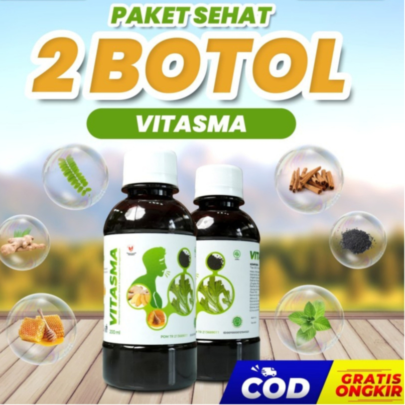 

[2 BOTOL] Paket Sehat Vitasma Herbal