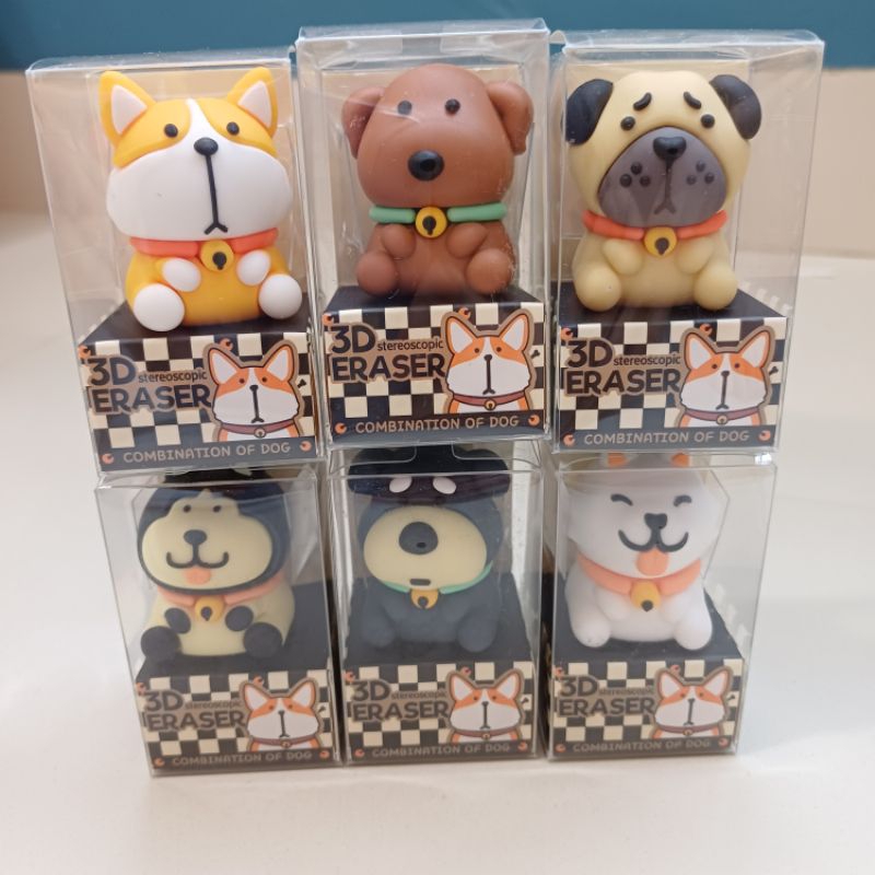 

Penghapus SOFUN 3D 7225 puppy anabul dog shiba pug husky malamute labrador schnauzer