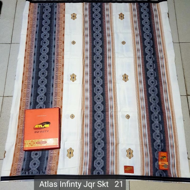 Sarung Atlas Infinity Jacquard Songket Gold