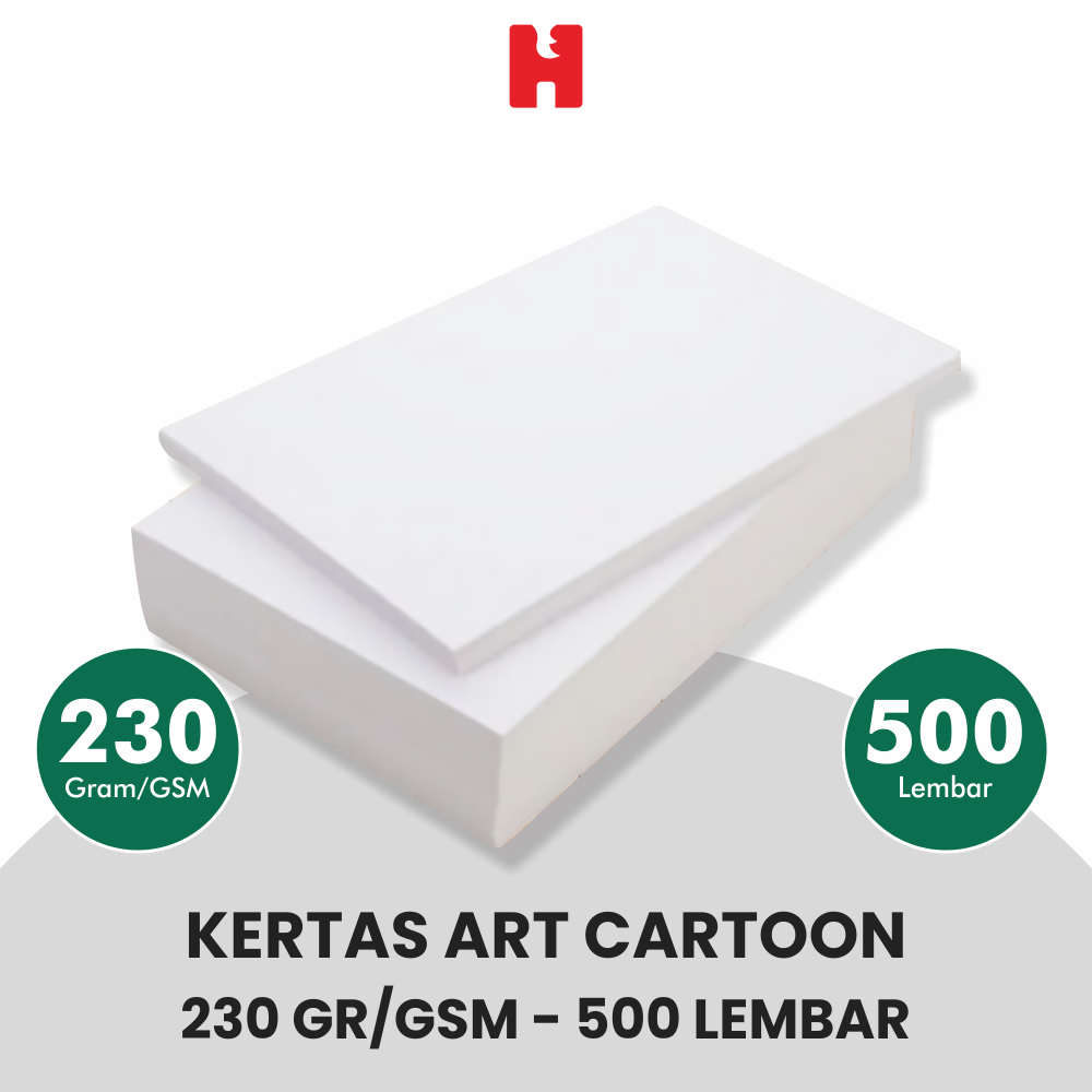 

Kertas Art Carton/Art Cartoon 230 GSM/Gramasi - Isi 500 Lembar