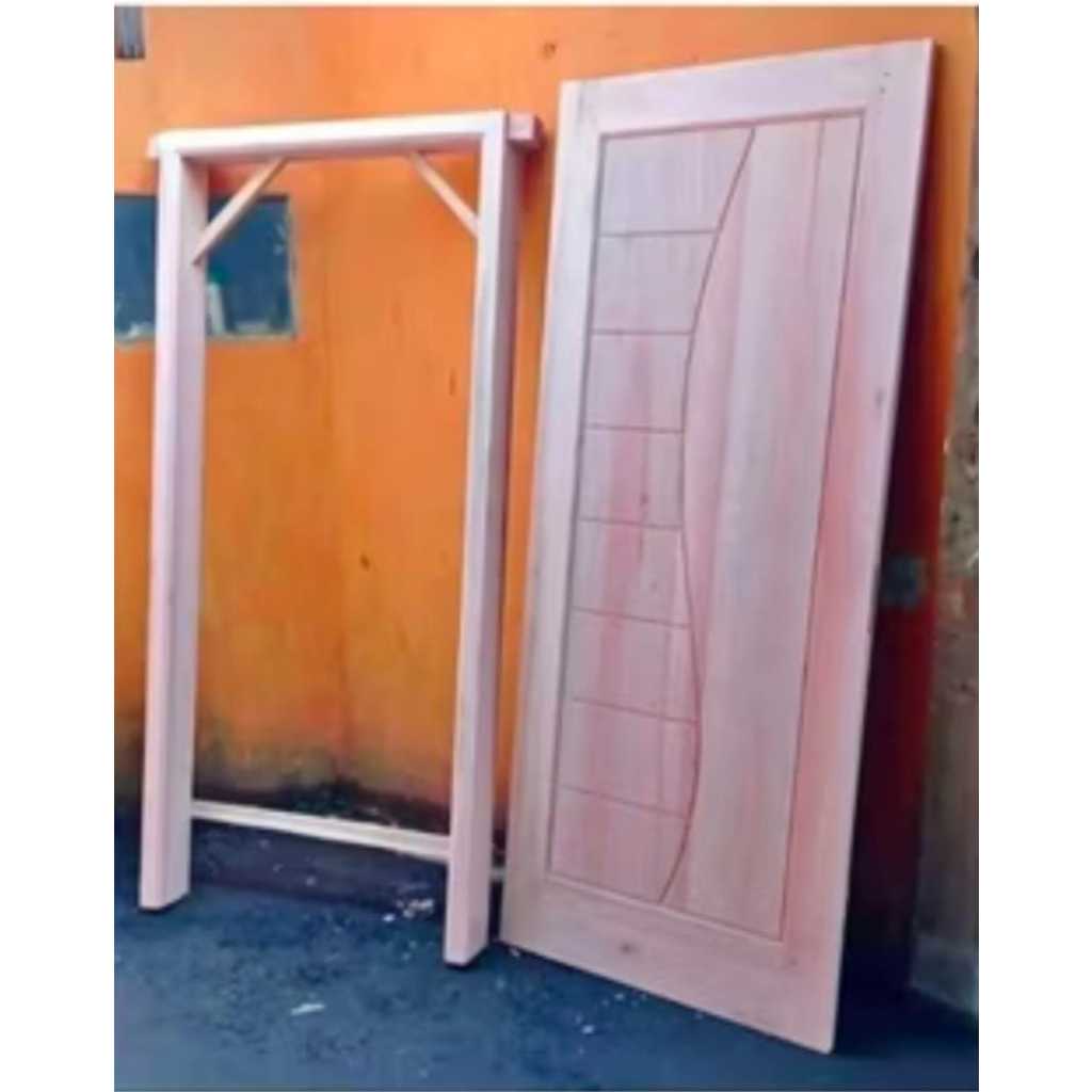SET KUSEN PINTU KAYU MINIMALIS MERANTI