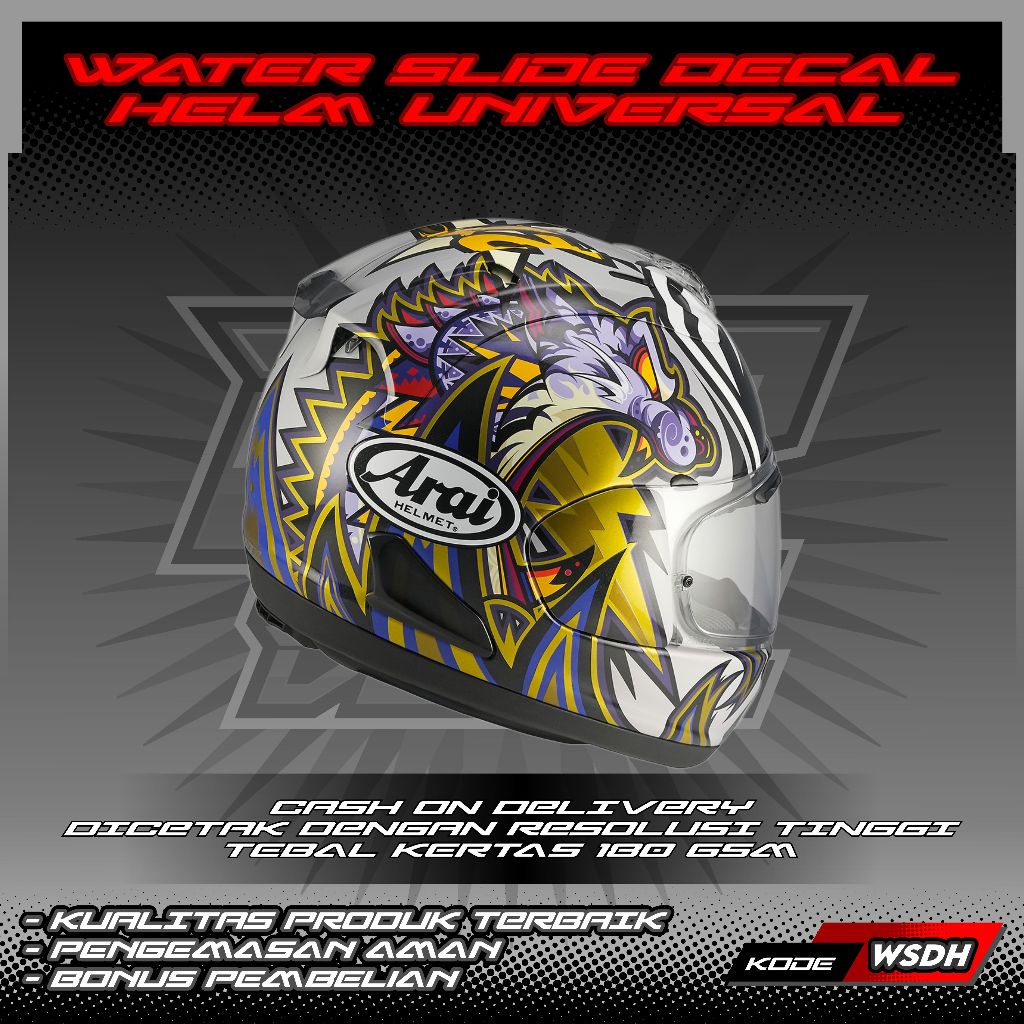 WATER SLIDE DECAL HELM UNIVERSAL MOTIF NAKASUGA 4 | WATER SLIDE DECAL HELM