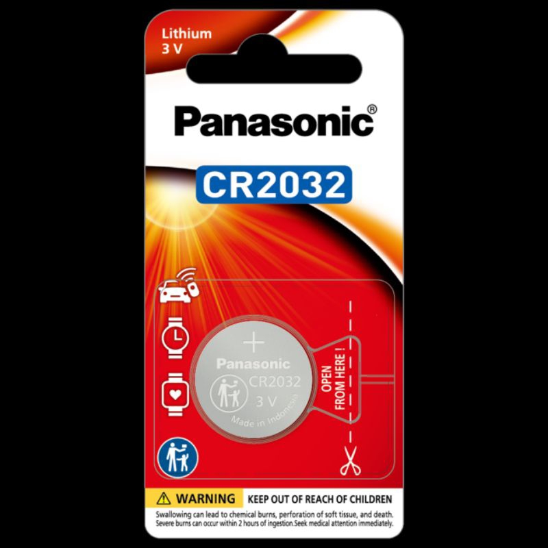 Baterai Panasonic CR-2032 / Lithium Battery CR2032 3V Original