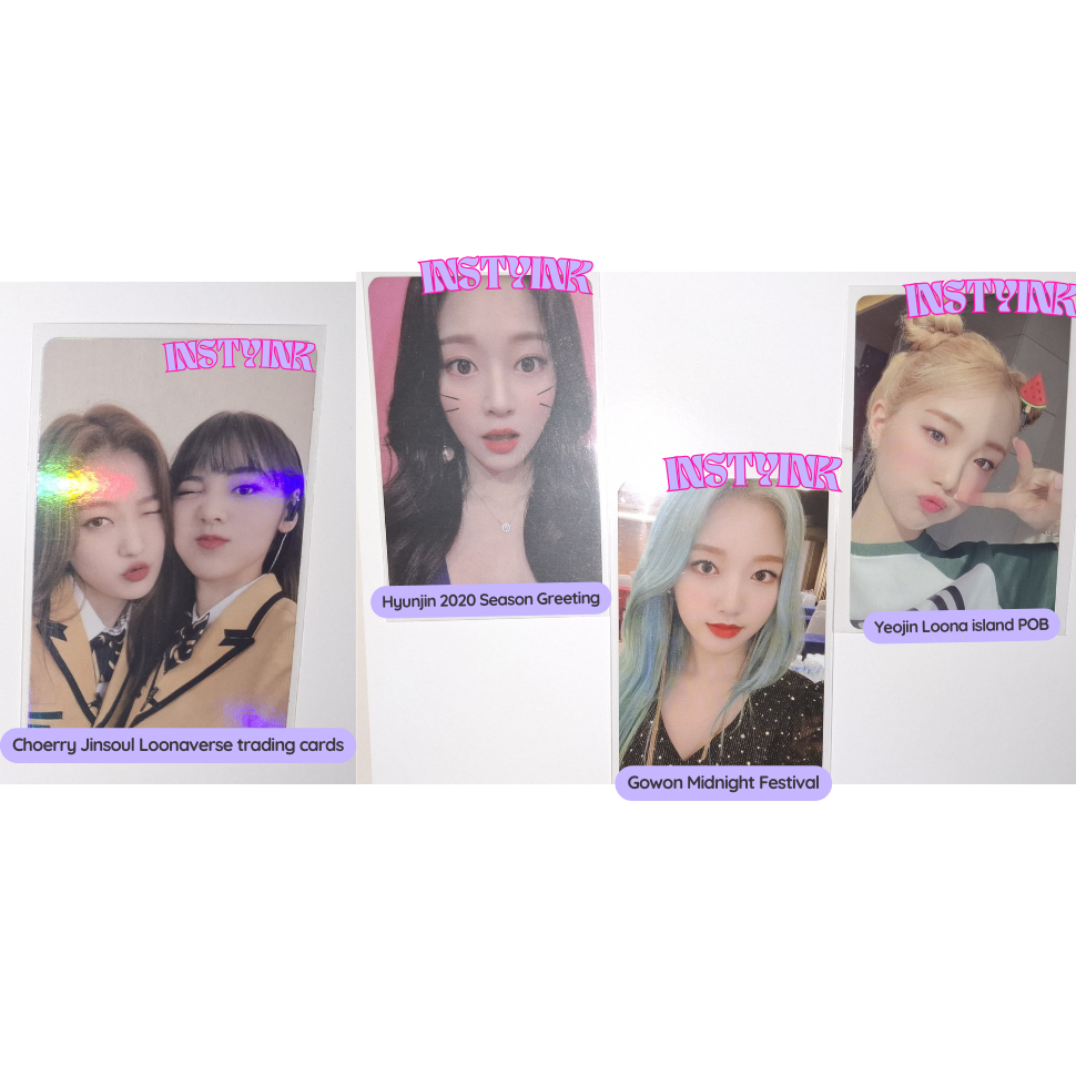 Clearance sale Loona official photocard (sg20, loonaverse, orbit 4.0)