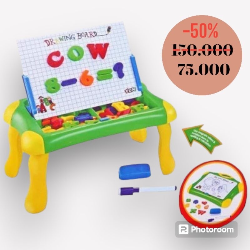 Mainan magnetic alphabet