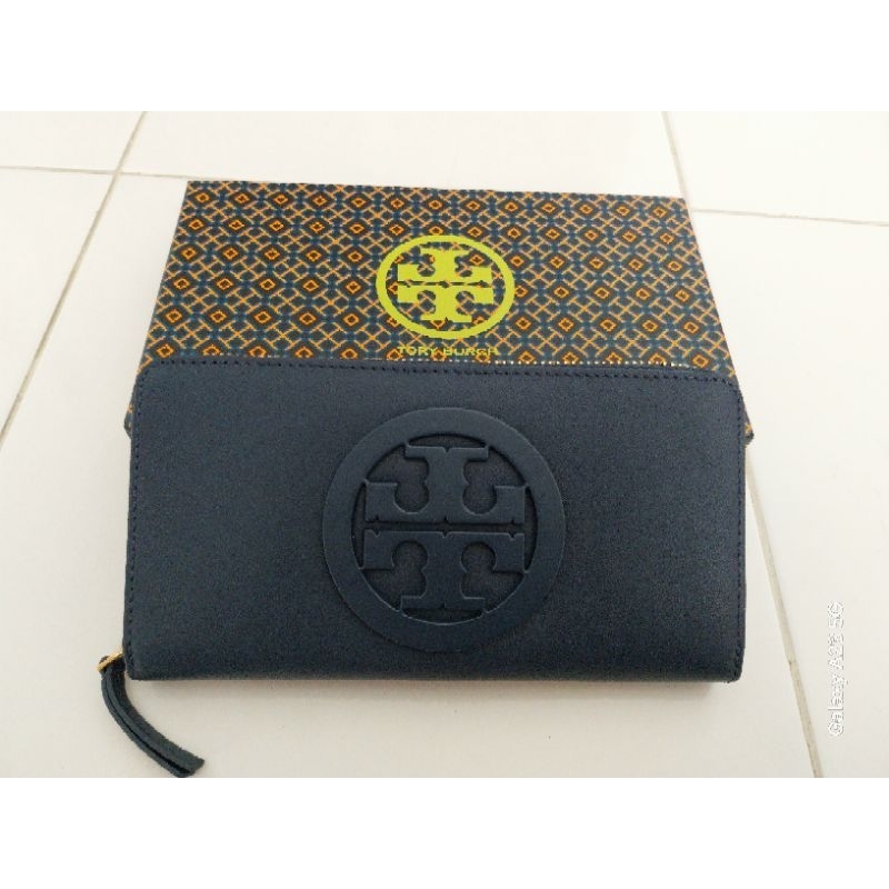New Dompet Tory Burch Charlie Zip Continental Wallet With Box ( ORI )