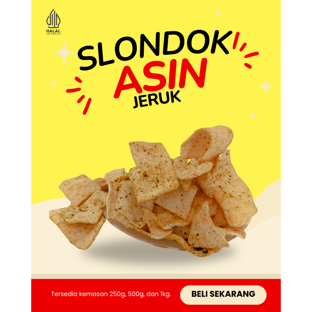 

Slondok Asin Jeruk 250g - SnackTime