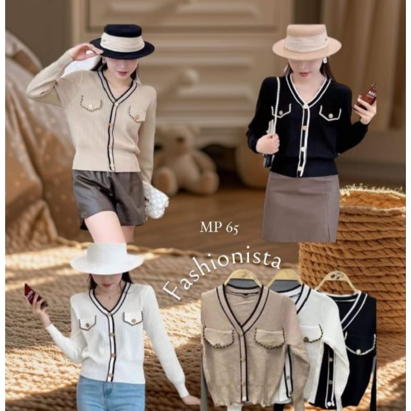 Atasan rajut wanita Bangkok asli